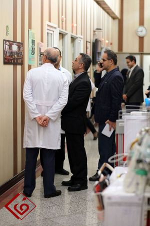 بازدید دکتر قاسم جان بابای معاون محترم درمان وزارت بهداشت از مزکط قلب و عروق شهید رجایی: عکس شماره 10 / 12